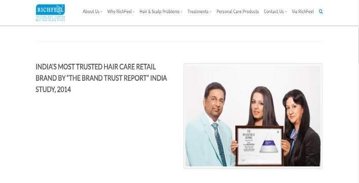 Richfeel, Website