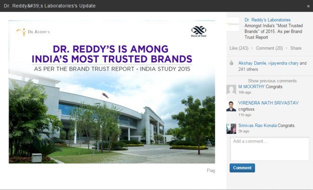 Dr Reddy's, Social media