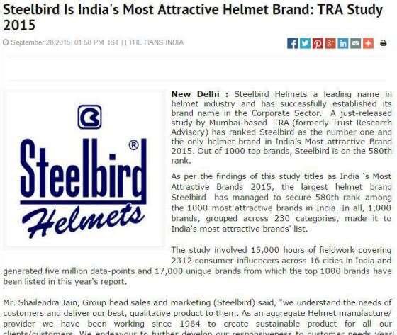Steelbird, Online press