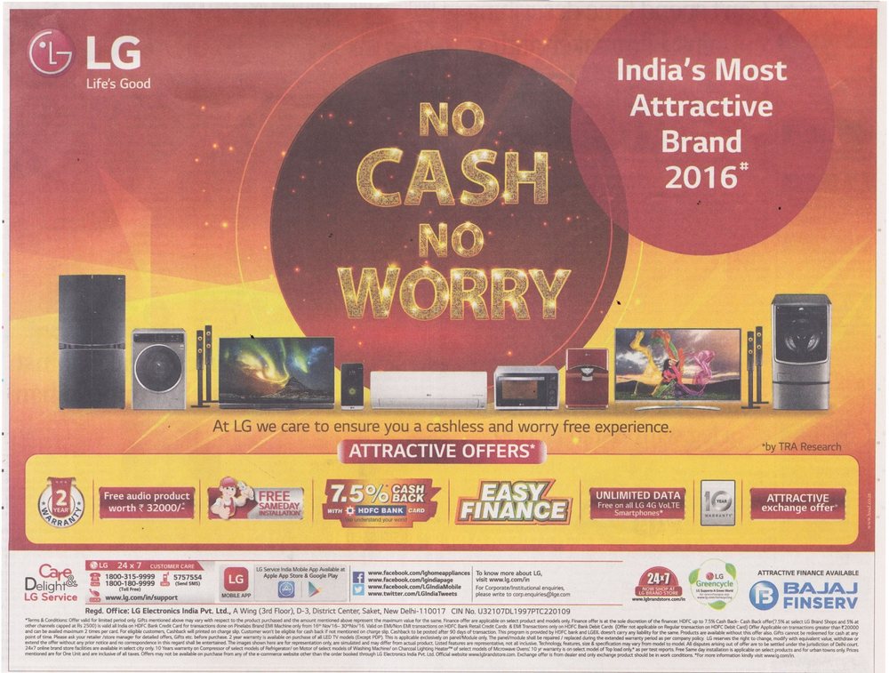 LG, Press advertising
